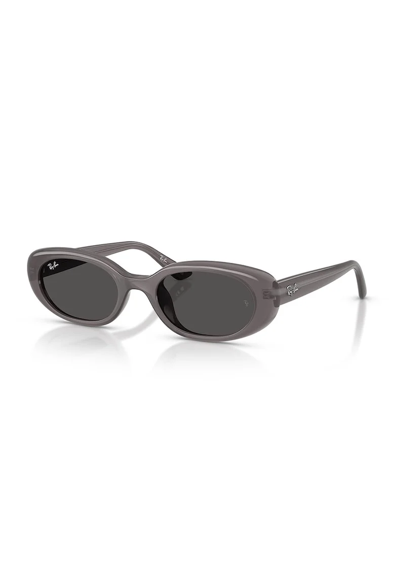 Ochelari de soare unisex cu lentile ovale, Gri inchis