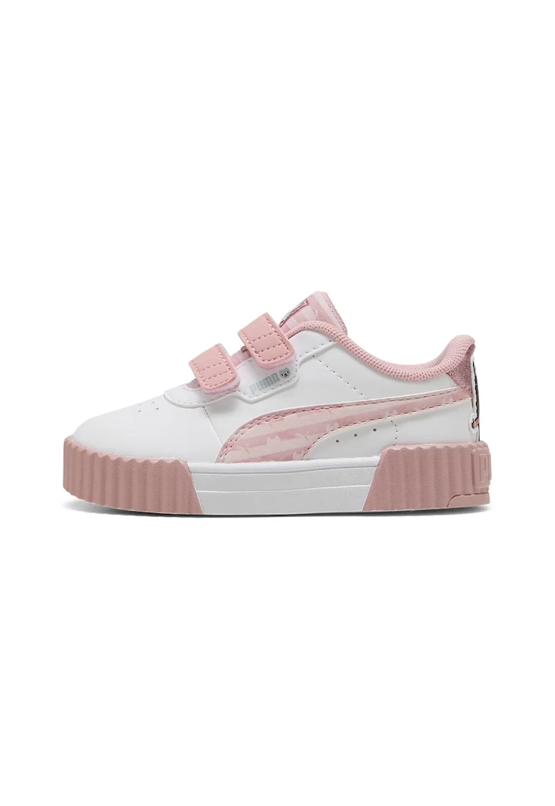 Pantofi sport Carina 3.0 GABBY'S DOLLHOUSE din piele ecologica cu velcro, Alb optic/Roz prafuit