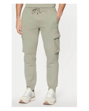 Pantaloni de trening cargo din amestec de bumbac