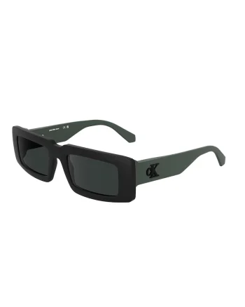 Ochelari de soare unisex dreptunghiulari, Negru/Gri