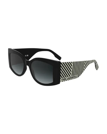 Ochelari de soare butterfly cu logo, Negru/Alb murdar
