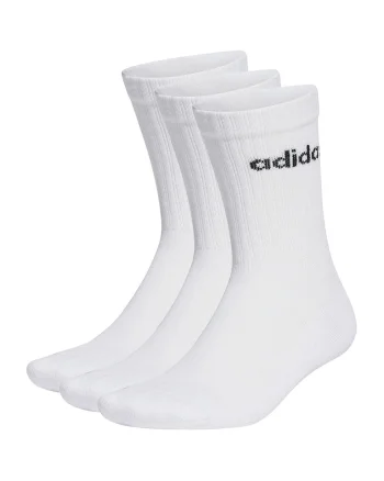 Set de sosete lungi unisex cu striatii - 3 perechi, Alb