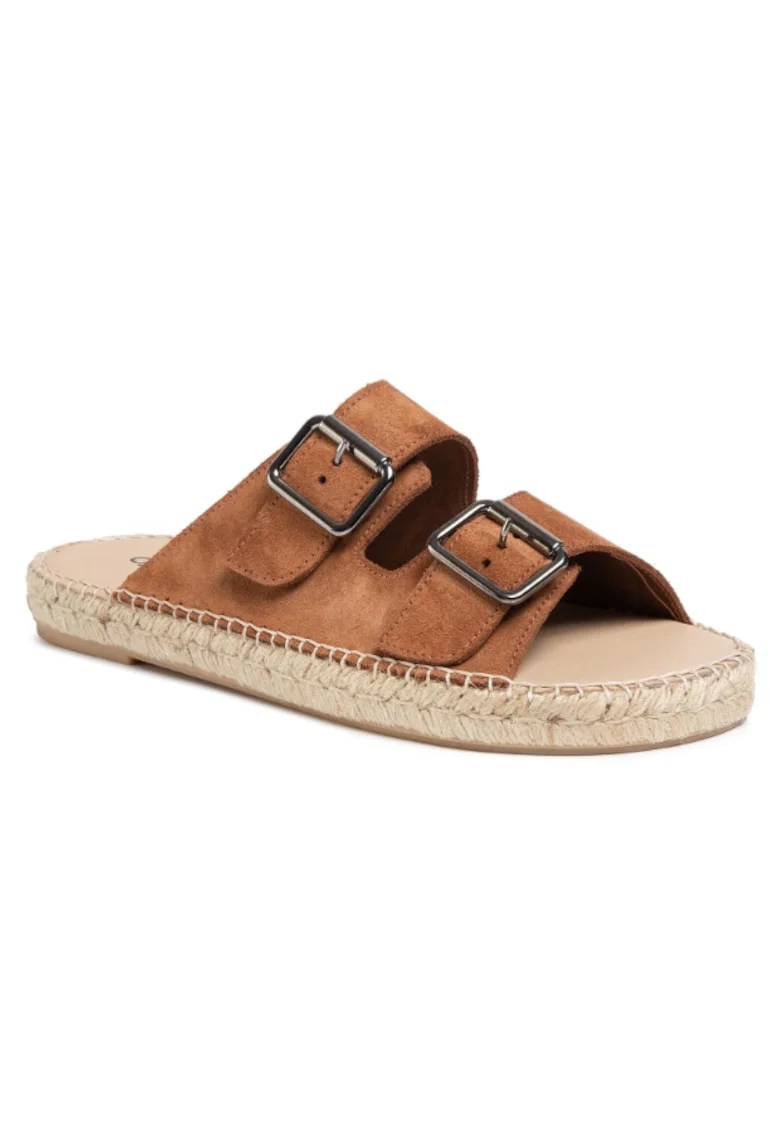 Papuci barbati,  Piele naturala, 34858, Maro