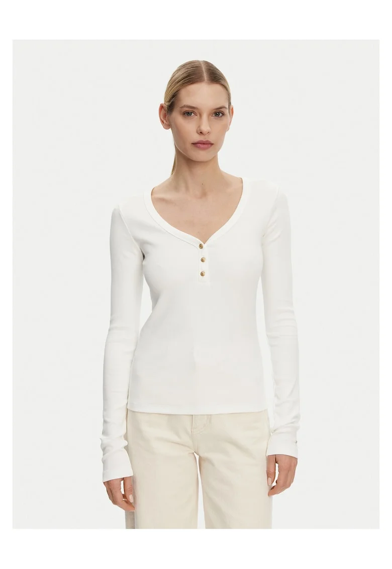 Bluza dama  alb, din material de calitate