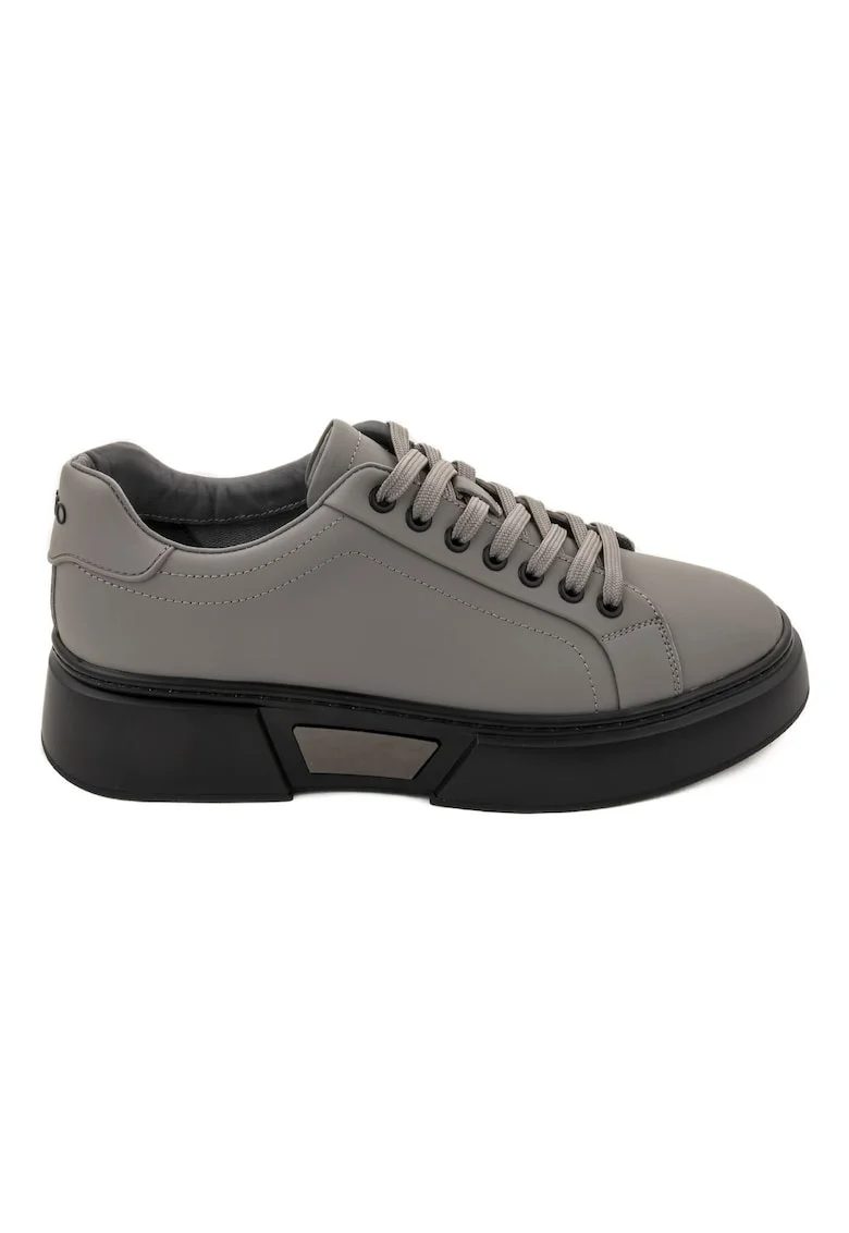 Pantofi sport din piele naturala Douglass, Gri