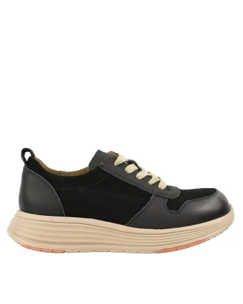 Pantofi sport, dama,  16-2 negru, piele naturala, Negru