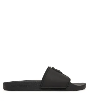 Slapi barbat,  negru, material sintetic