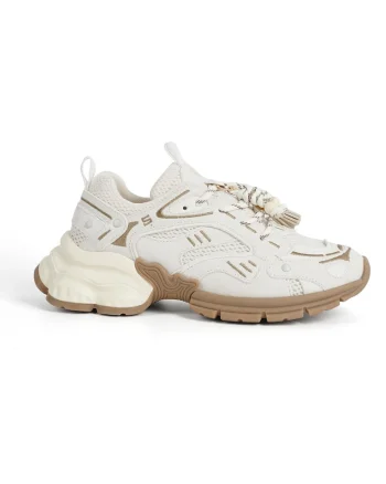 Pantofi sport din piele intoarsa Cosmina, Crem