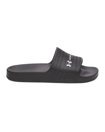 Papuci cu logo ARMR, Negru/Alb optic