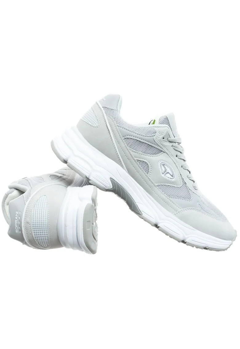 Pantofi sport cu insertii din textil
