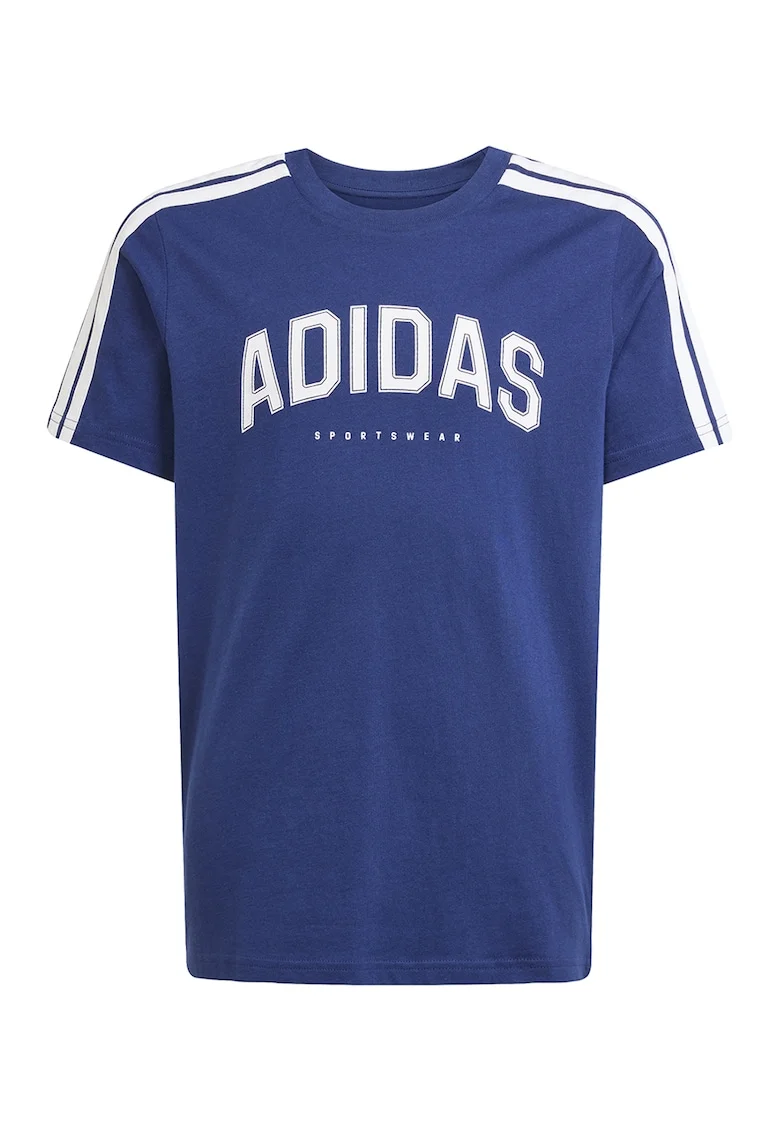 Tricou cu decolteu la baza gatului si logo