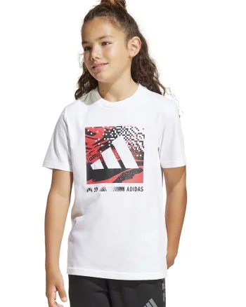 Tricou cu decolteu la baza gatului si imprimeu