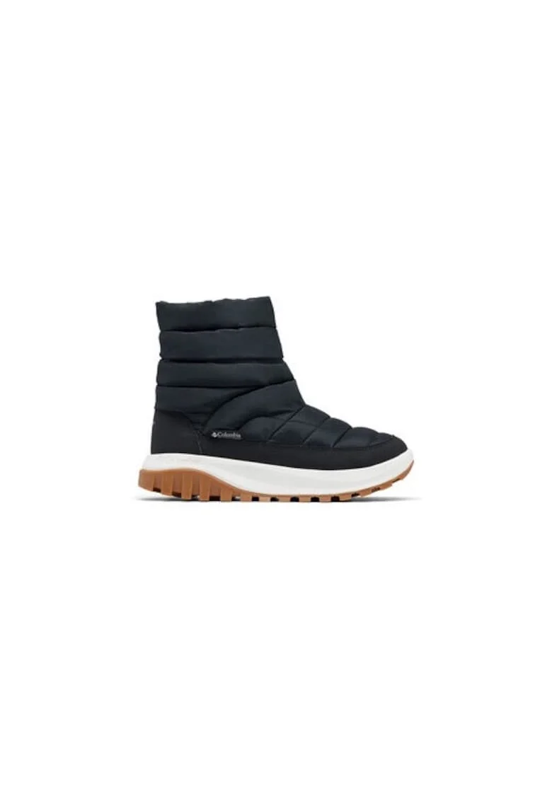 Ghete dama  Snowtrot Mid, negru, material textil,