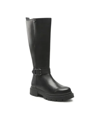 Cizme dama,  5904862178448, Negru, Piele naturala, Negru