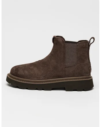 Ghdete Chelsea din piele intoarsa, Maro taupe