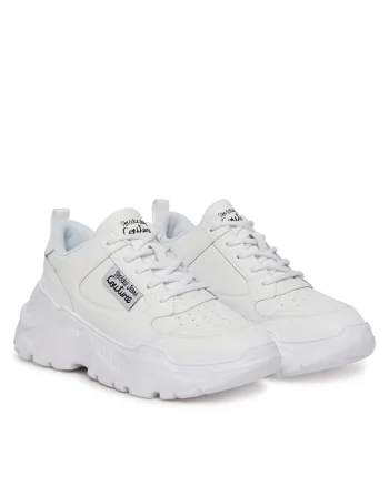 Tenisi dama  003 78VA3SC2, piele naturala, alb,