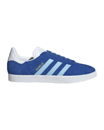 Pantofi sport din piele intoarsa Gazelle, Alb/Albastru royal