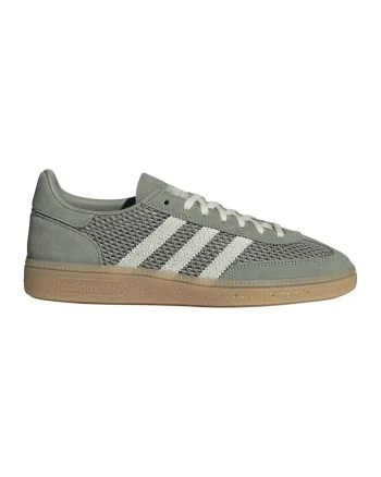 Pantofi din piele intoarsa si plasa pentru handbal Spezial, Verde deschis