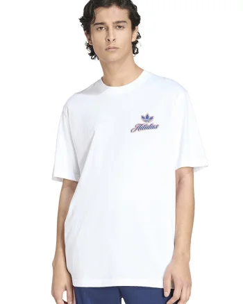 Tricou lejer cu logo in relief GFX, Rosu/Alb/Albastru inchis