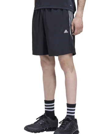 Pantaloni scurti cu buzunare laterale, Negru