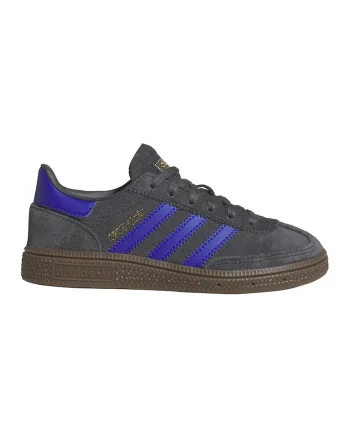 Pantofi Spezial din piele intoarsa si piele pentru handbal, Albastru royal/Gri antracit