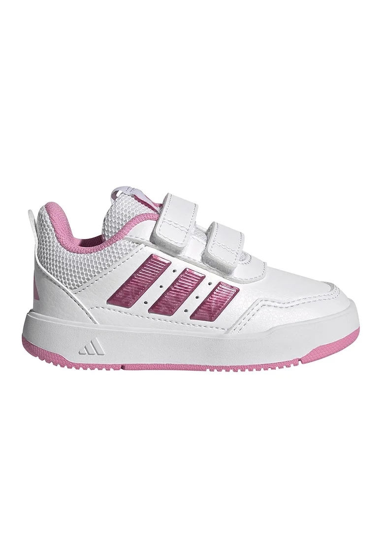 Pantofi sport Tensaur Sport 3.0 de piele ecologica cu velcro, Alb optic/Roz pal
