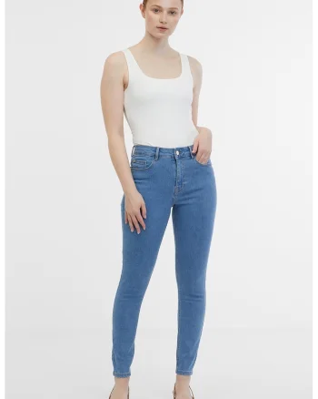 Blugi skinny, Albastru deschis