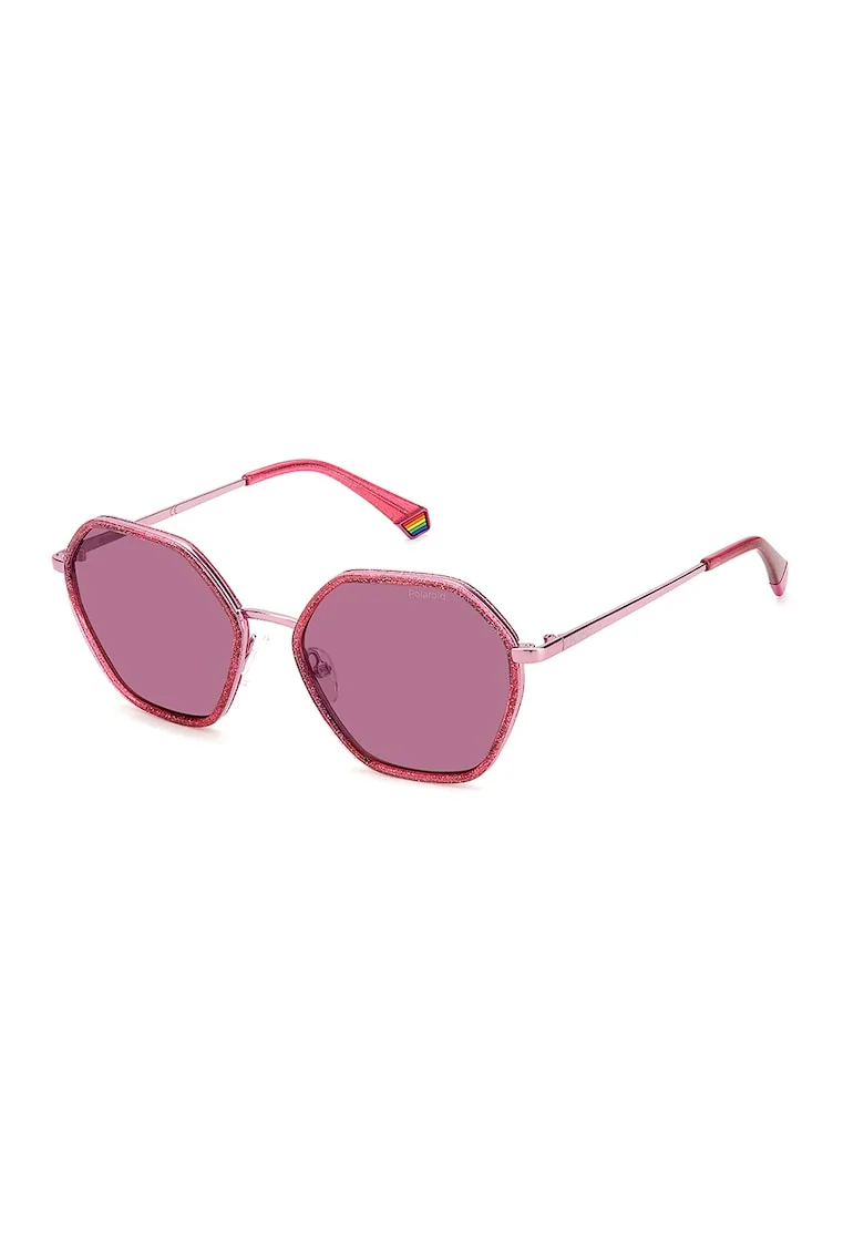 Ochelari de soare hexagonali polarizati - 65448, Roz