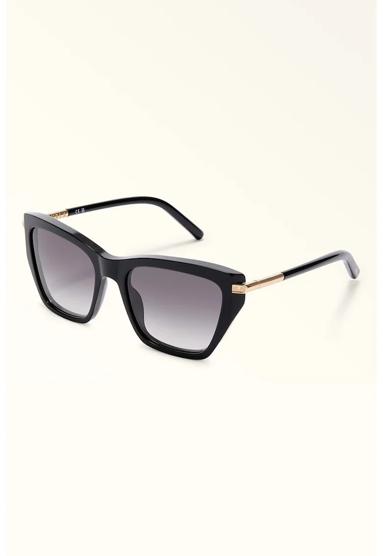 Ochelari de soare cat-eye, Auriu/Negru