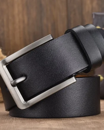 Curea pentru barbati C-69, piele naturala, Negru