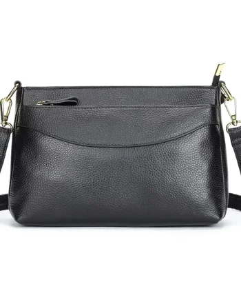 Geanta de dama, Palmer GT3089, piele naturala, Negru