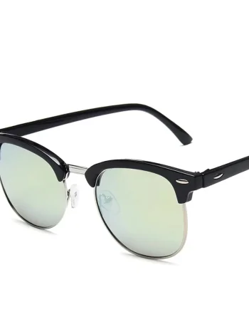 Ochelari de soare unisex, SG055, Negru/Verde