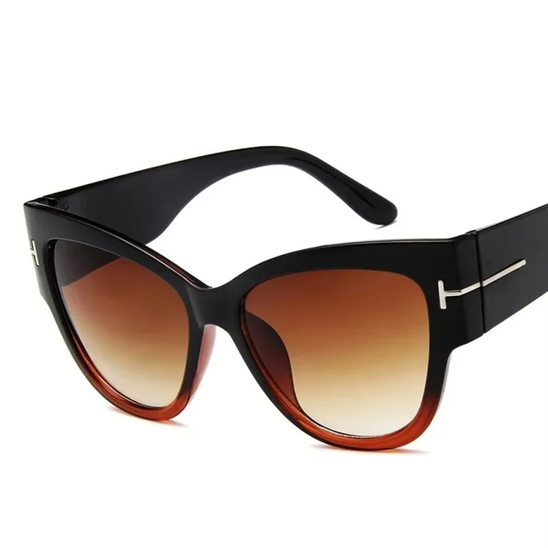 Ochelari de soare pentru femei, SG095, Negru/Maro