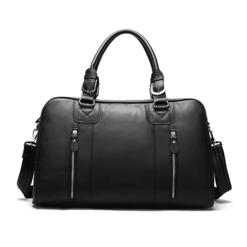 Geanta de calatorie unisex, Arion GT3280, piele naturala, Negru