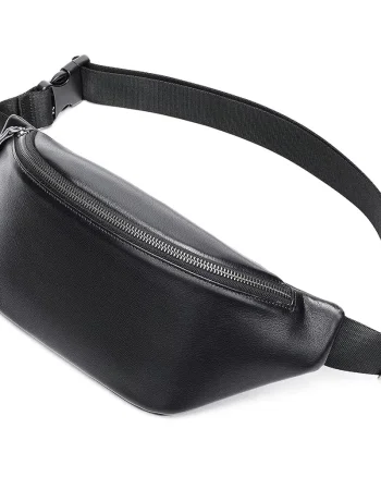 Borseta pentru barbati, Anderin GT3799, piele naturala, model negru