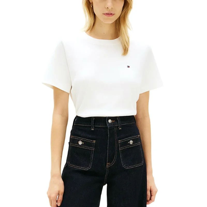 Tricou Tommy Hilfiger BOXY INTERLOCK SS C-NK TEE