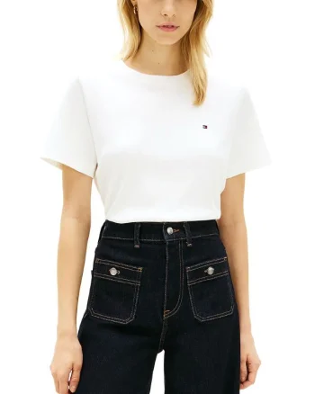 Tricou Tommy Hilfiger BOXY INTERLOCK SS C-NK TEE
