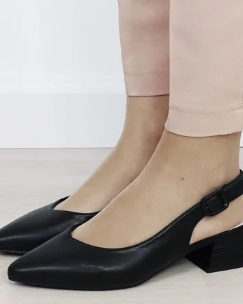 Pantofi negri comozi din piele naturala BY6888-3 02