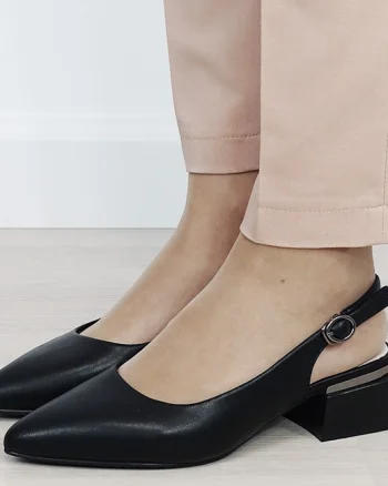 Pantofi negri comozi din piele naturala BY6889-1 02