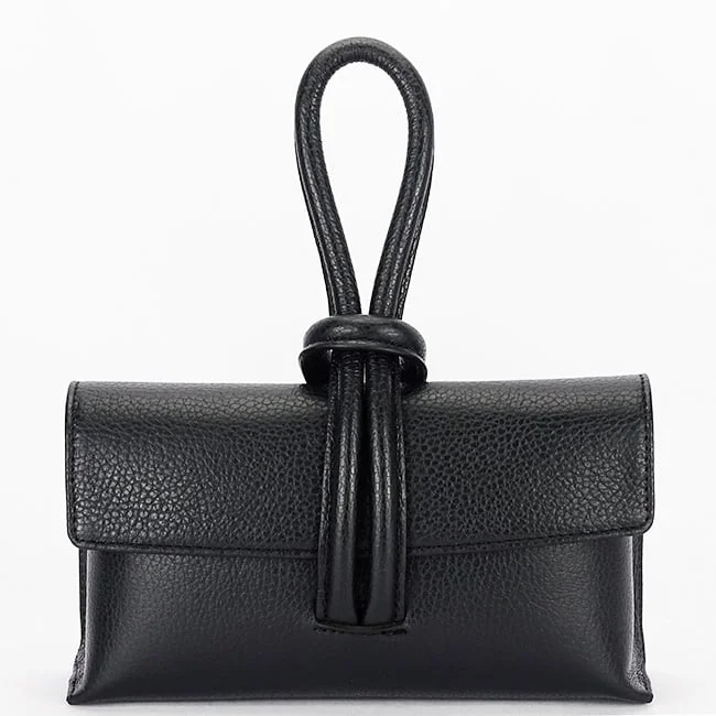 Geanta mica neagra din piele naturala 1732 123