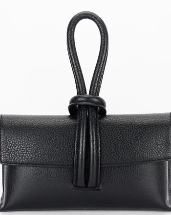 Geanta mica neagra din piele naturala 1732 123