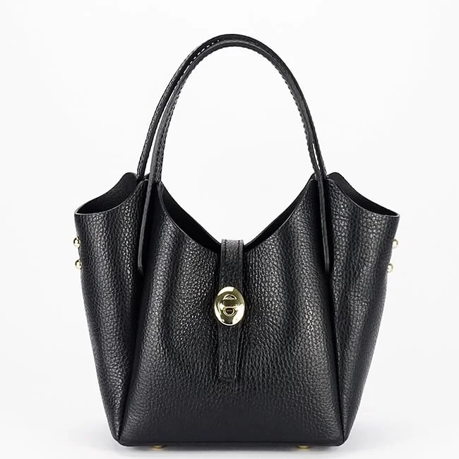 Geanta mica neagra din piele naturala 2057 131