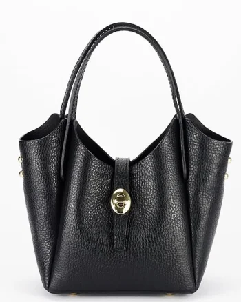 Geanta mica neagra din piele naturala 2057 131