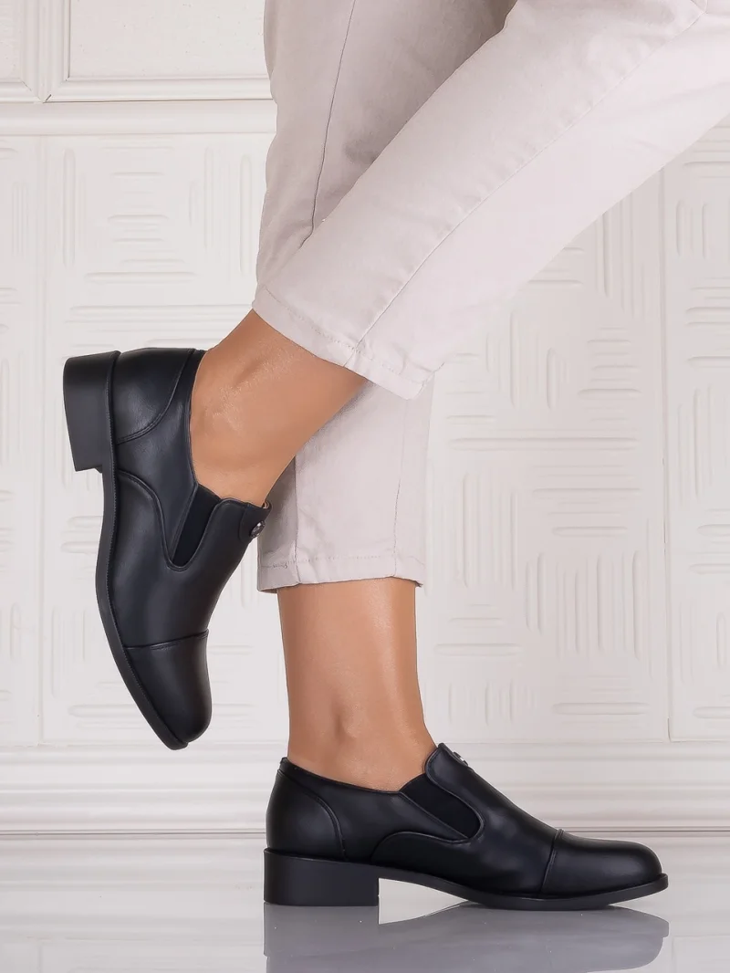 Pantofi casual Negrii dama din Piele Ecologica Olsada