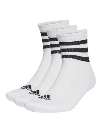 Set de sosete scurte unisex in dungi - 3 perechi, Alb