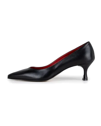Pantofi din piele cu varf ascutit Evancelisa, Negru