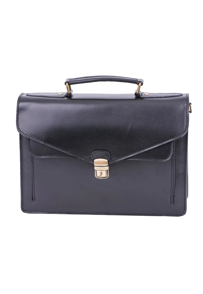 Geanta working hipster, Negru