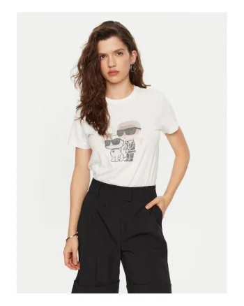 Tricou dama  din bumbac organic, Alb