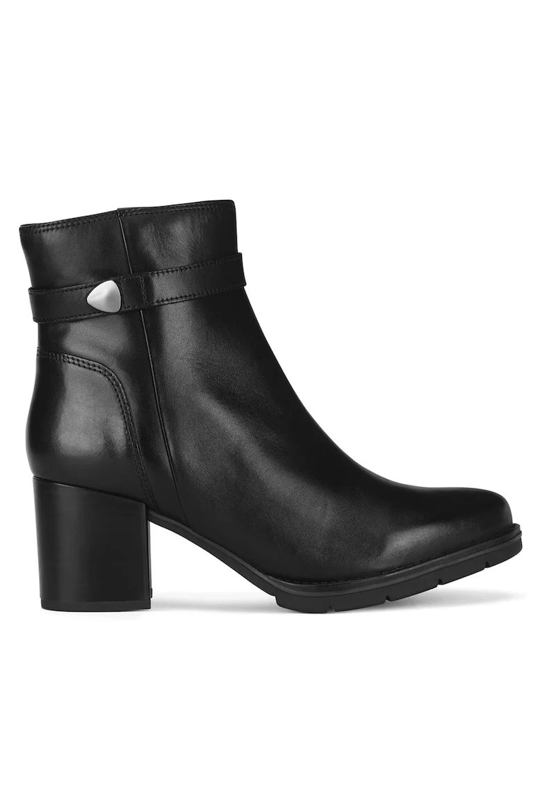 Botine dama CEO-WB-TATIANA-2,  Piele naturala, Negru,