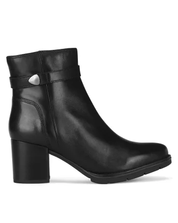 Botine dama CEO-WB-TATIANA-2,  Piele naturala, Negru,